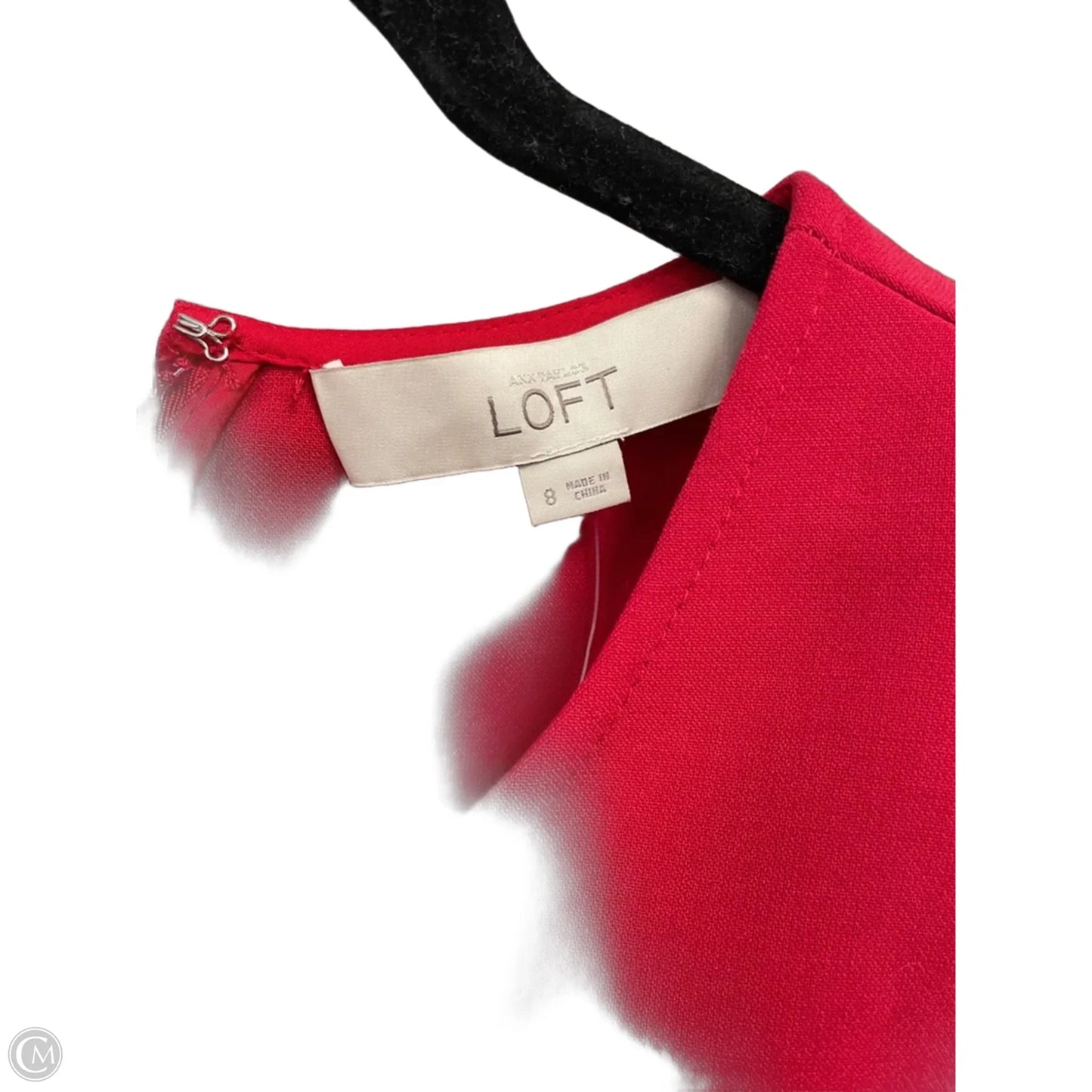 Dress Casual Short By Loft In Red, Size: 8