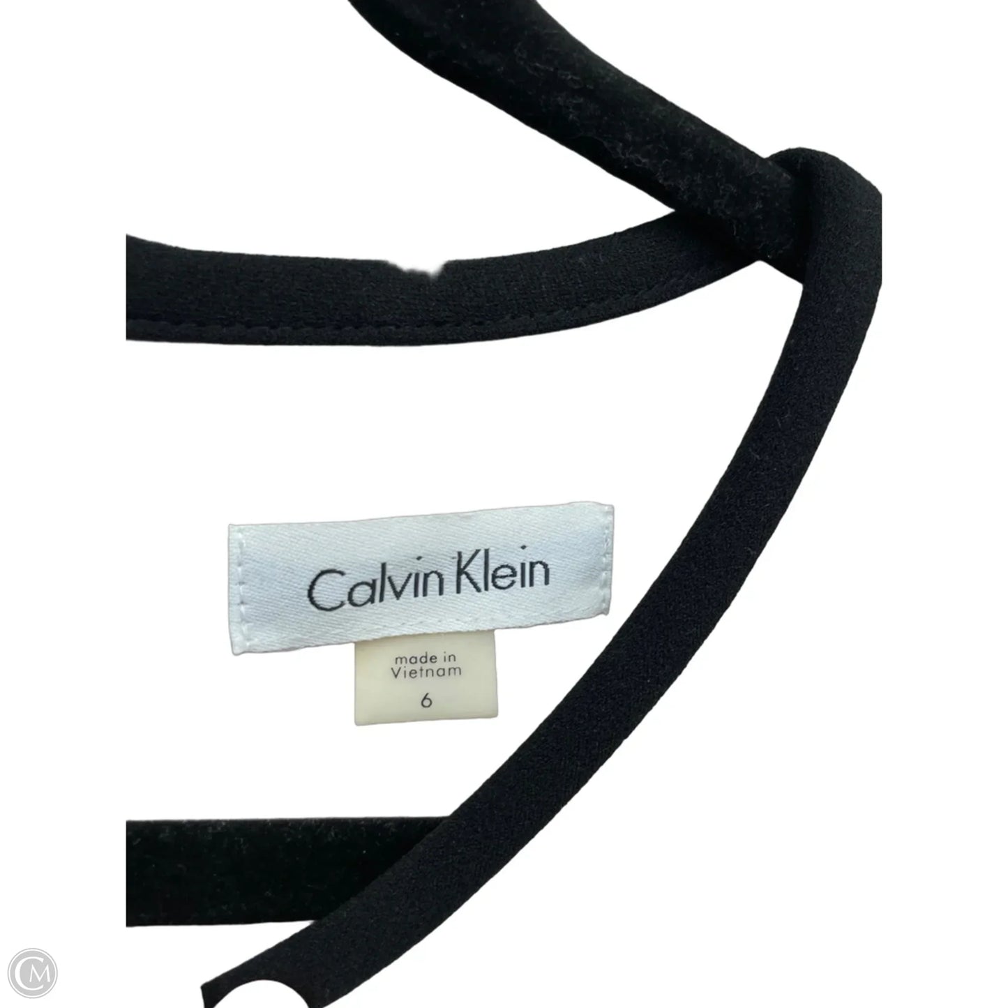 Dress Casual Short By Calvin Klein In Black & Cream, Size: 6