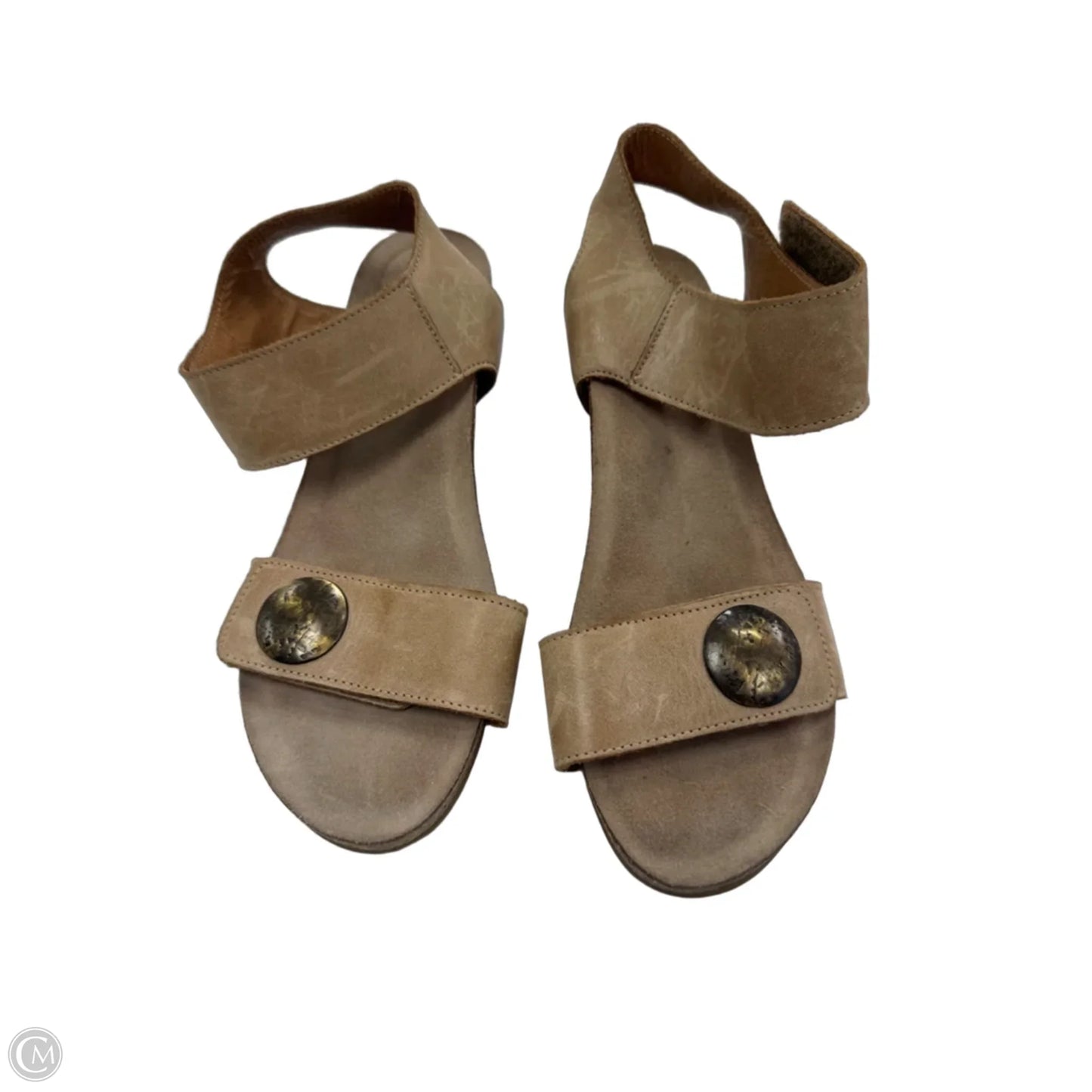 Sandals Heels Wedge By Taos In Tan, Size: 9.5