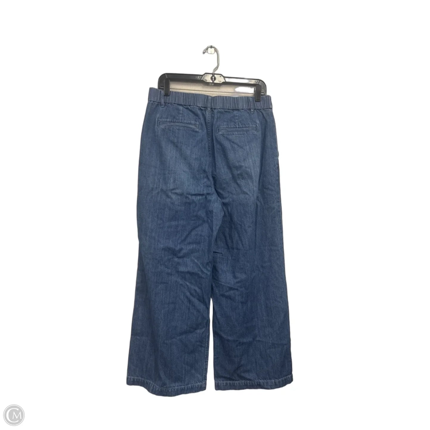 Jeans Wide Leg By Gap In Blue Denim, Size: 10p