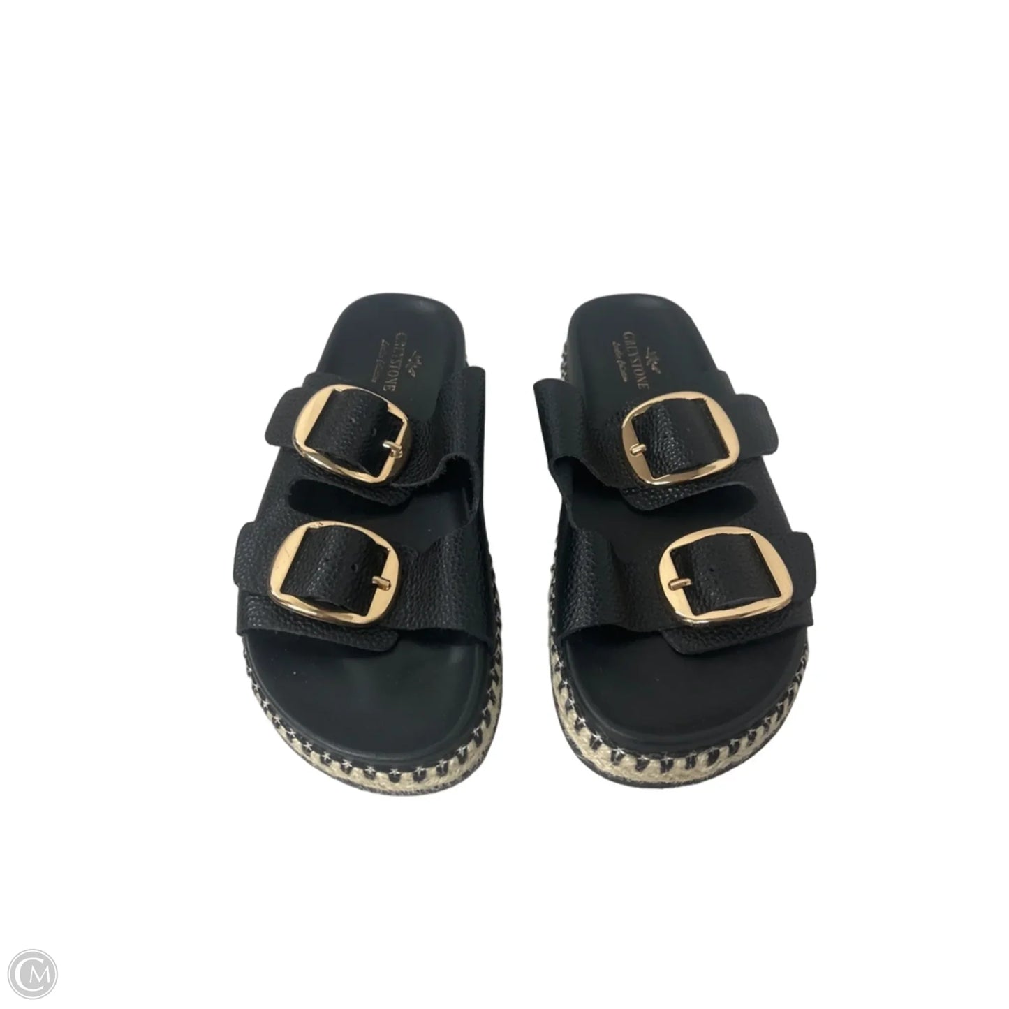 Sandals Flats By Cmc In Black & Cream, Size: 7