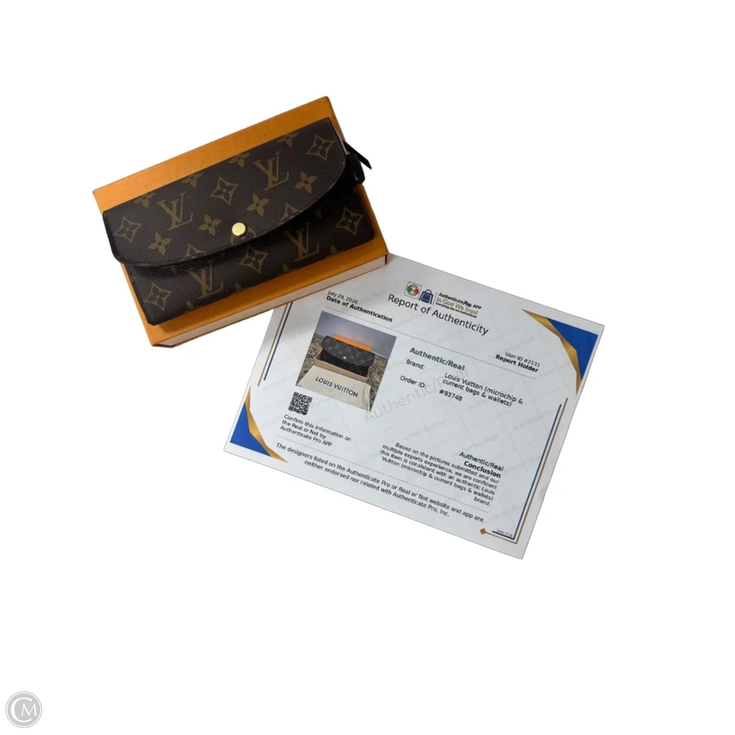 Wallet Luxury Designer By Louis Vuitton, Size: Medium