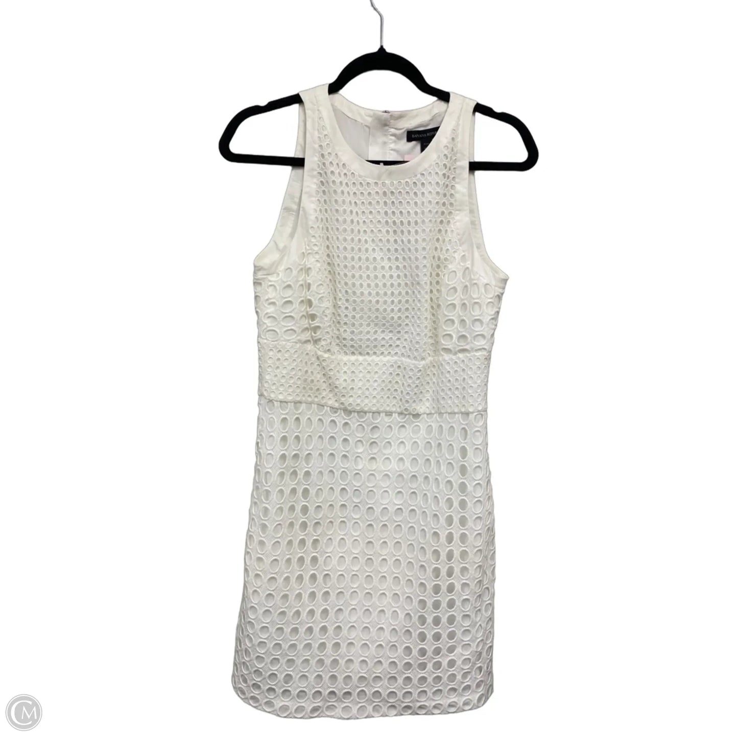 Dress Casual Midi By Banana Republic In White, Size: 10p