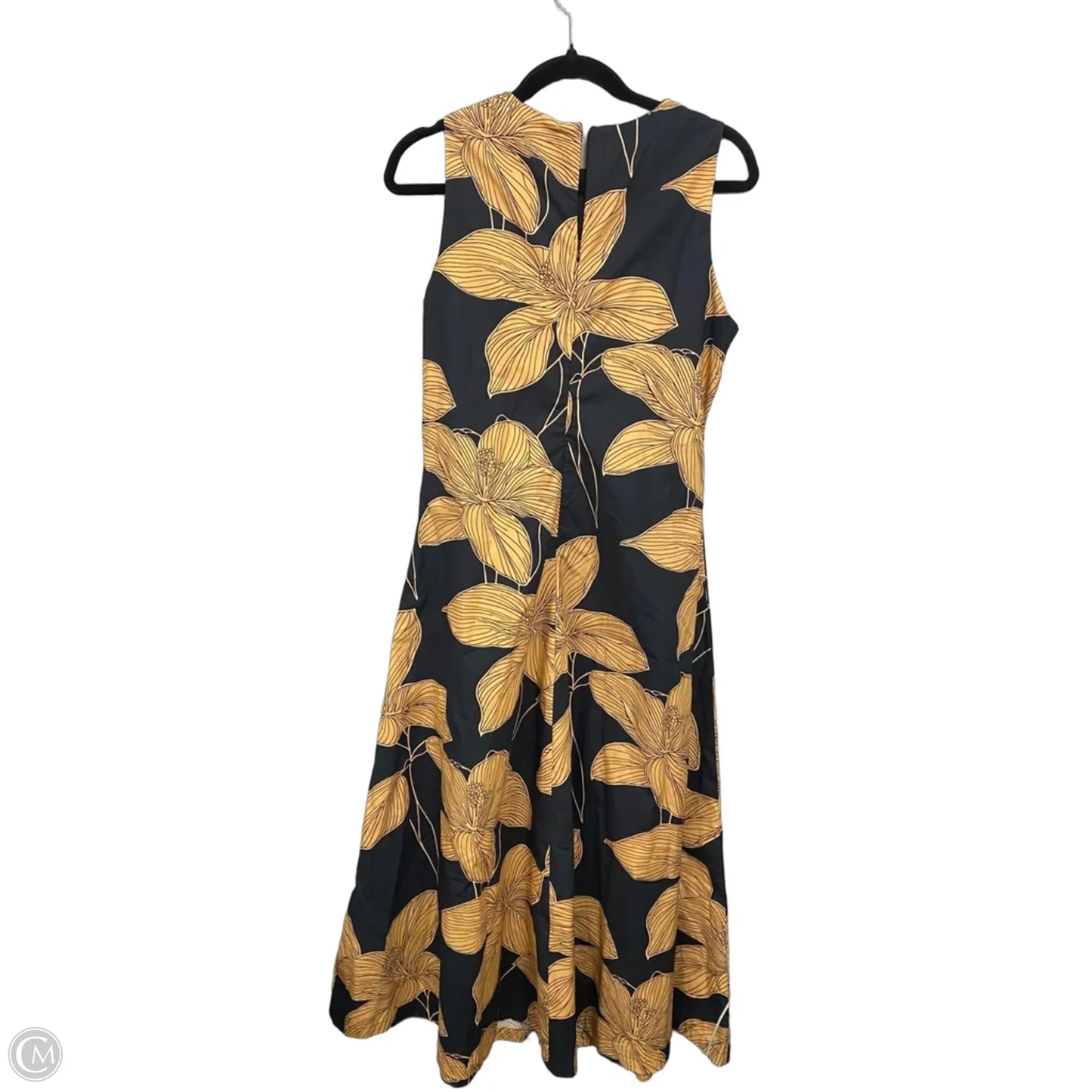 Dress Casual Maxi By Tcec In Black & Orange, Size: L