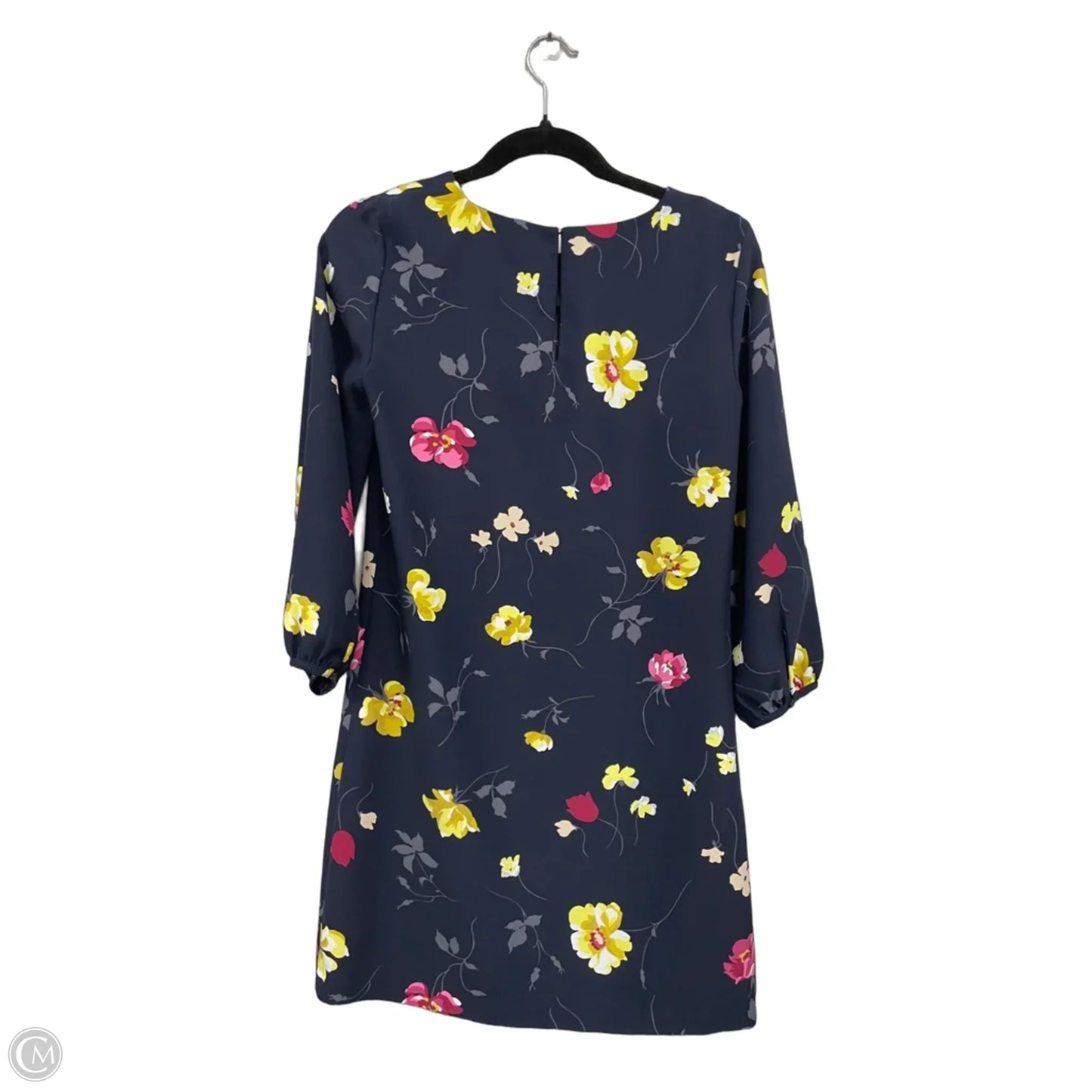 Dress Casual Short By Ann Taylor In Blue & Pink, Size: Xxs