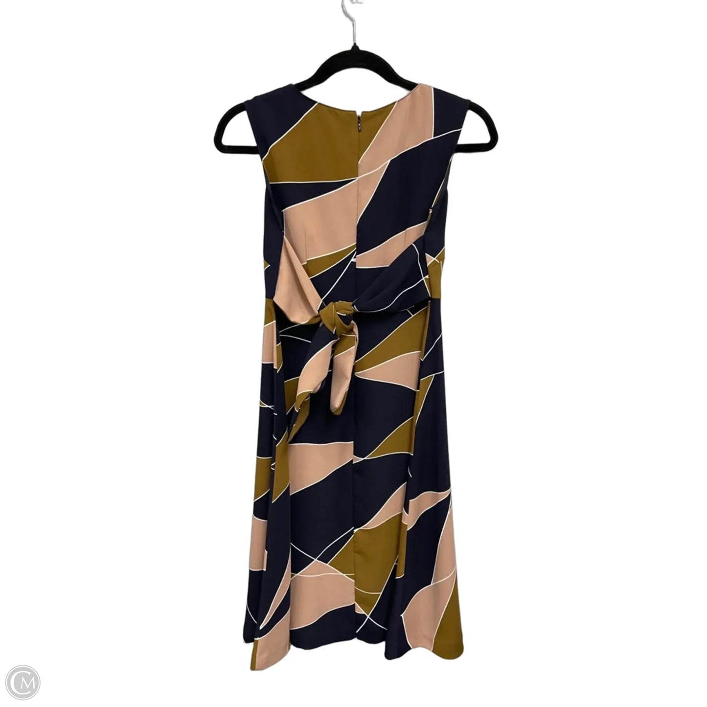 Dress Casual Short By Ann Taylor In Blue & Gold, Size: Xxs
