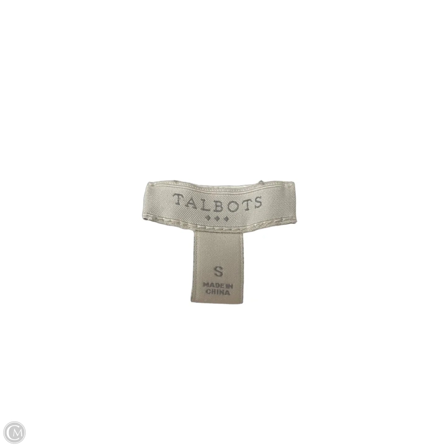 Sweater By Talbots In Cream & Pink, Size: Xs
