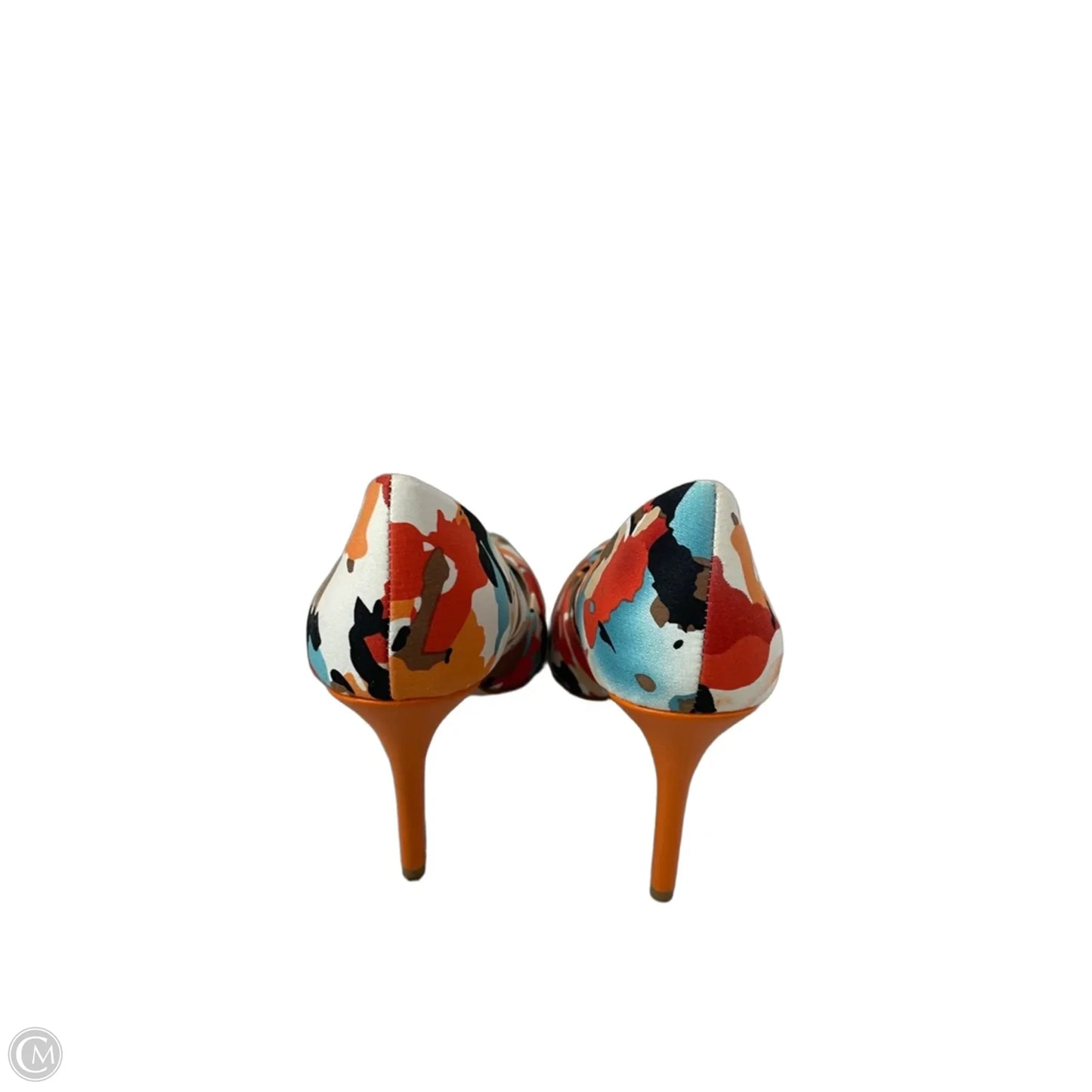 Shoes Heels Stiletto By Charles By Charles David In Blue & Orange, Size: 5.5