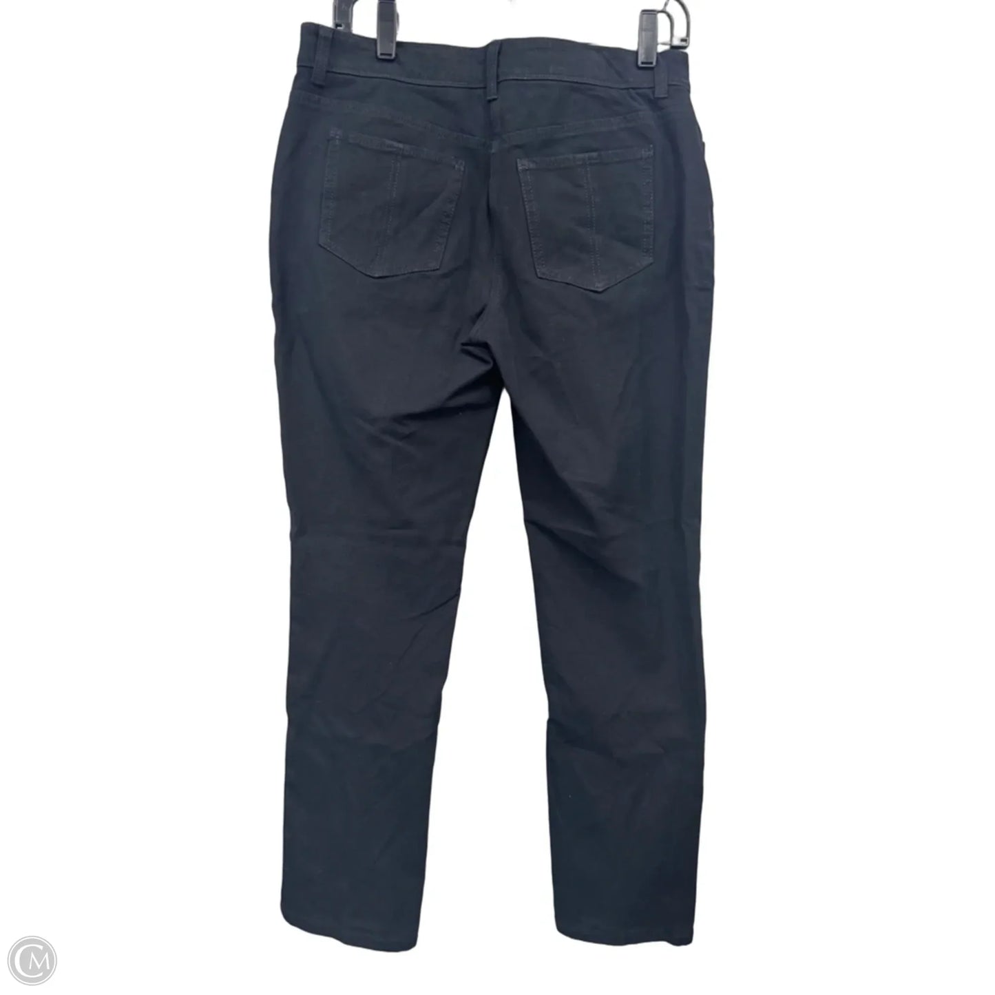 Jeans Straight By Chicos In Black Denim, Size: S
