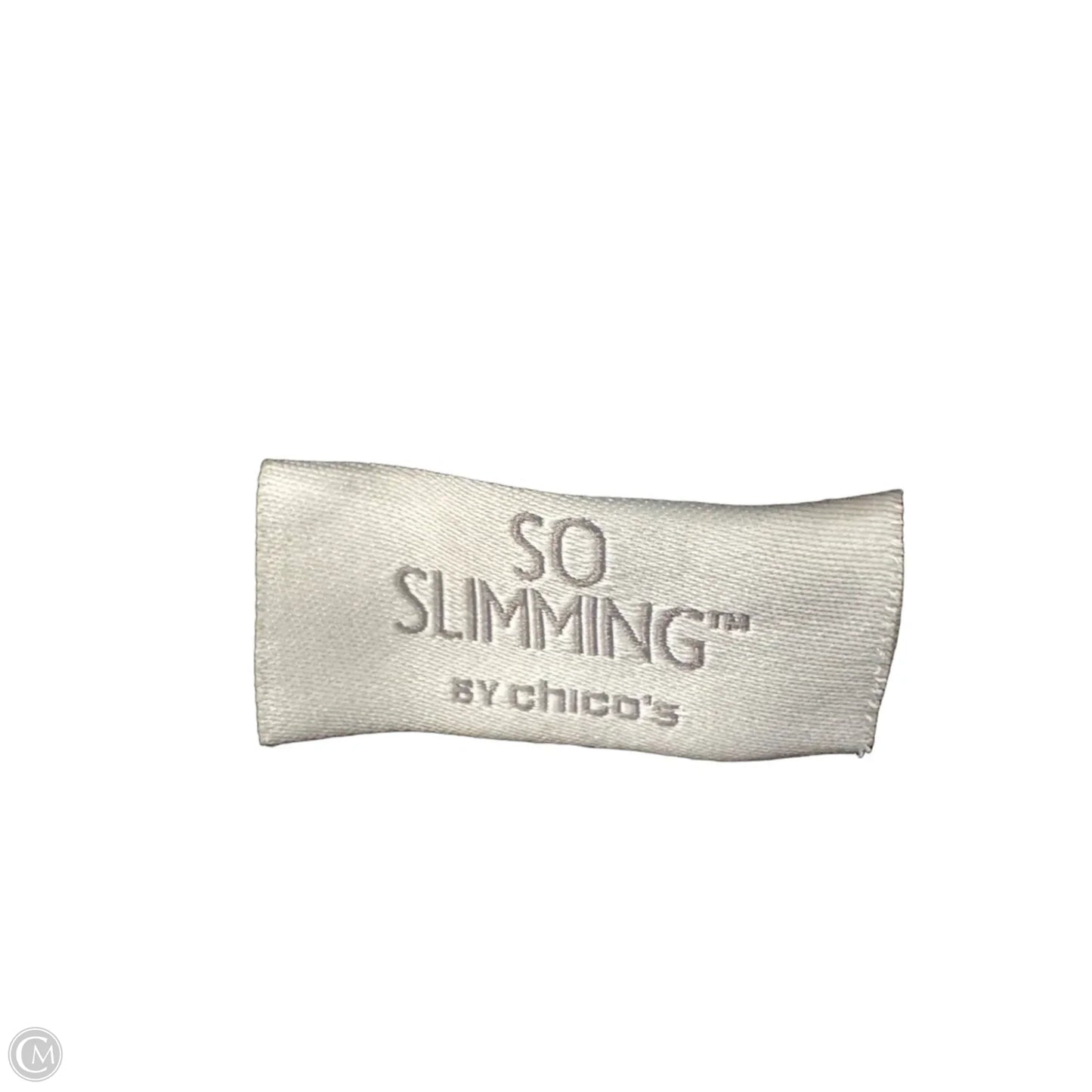 Jeans Straight By Chicos In Black Denim, Size: S