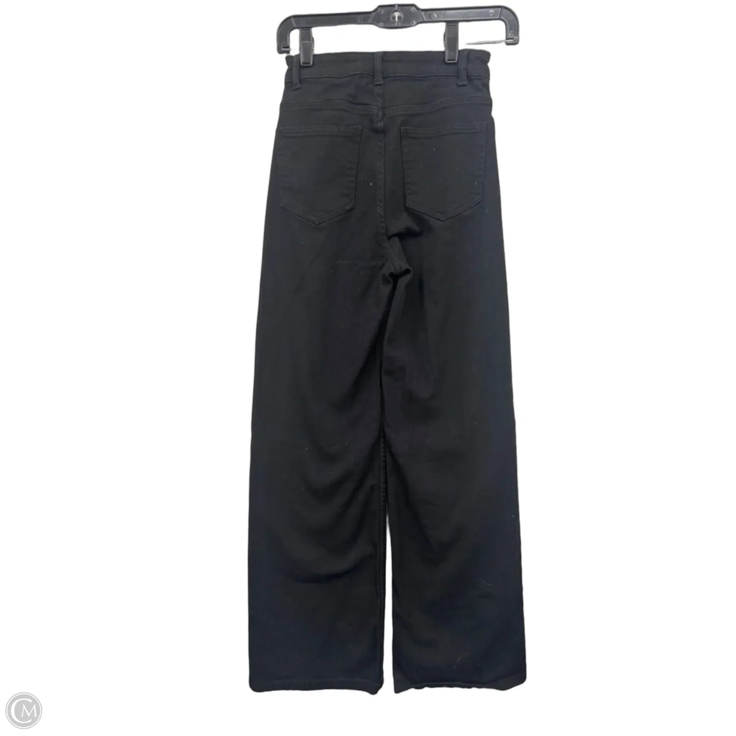 Jeans Wide Leg By Divided In Black Denim, Size: 2