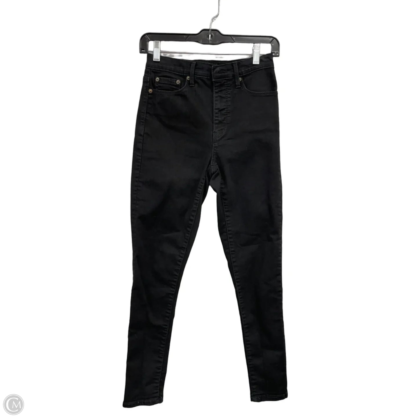 Jeans Skinny By Banana Republic In Black Denim, Size: 0