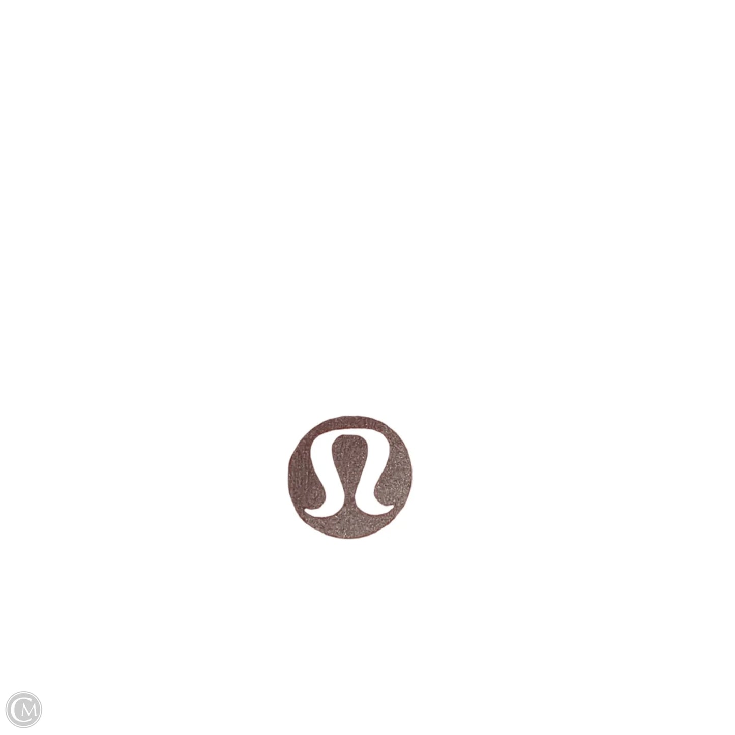 Athletic Top Long Sleeve Collar By Lululemon In Orange, Size: M