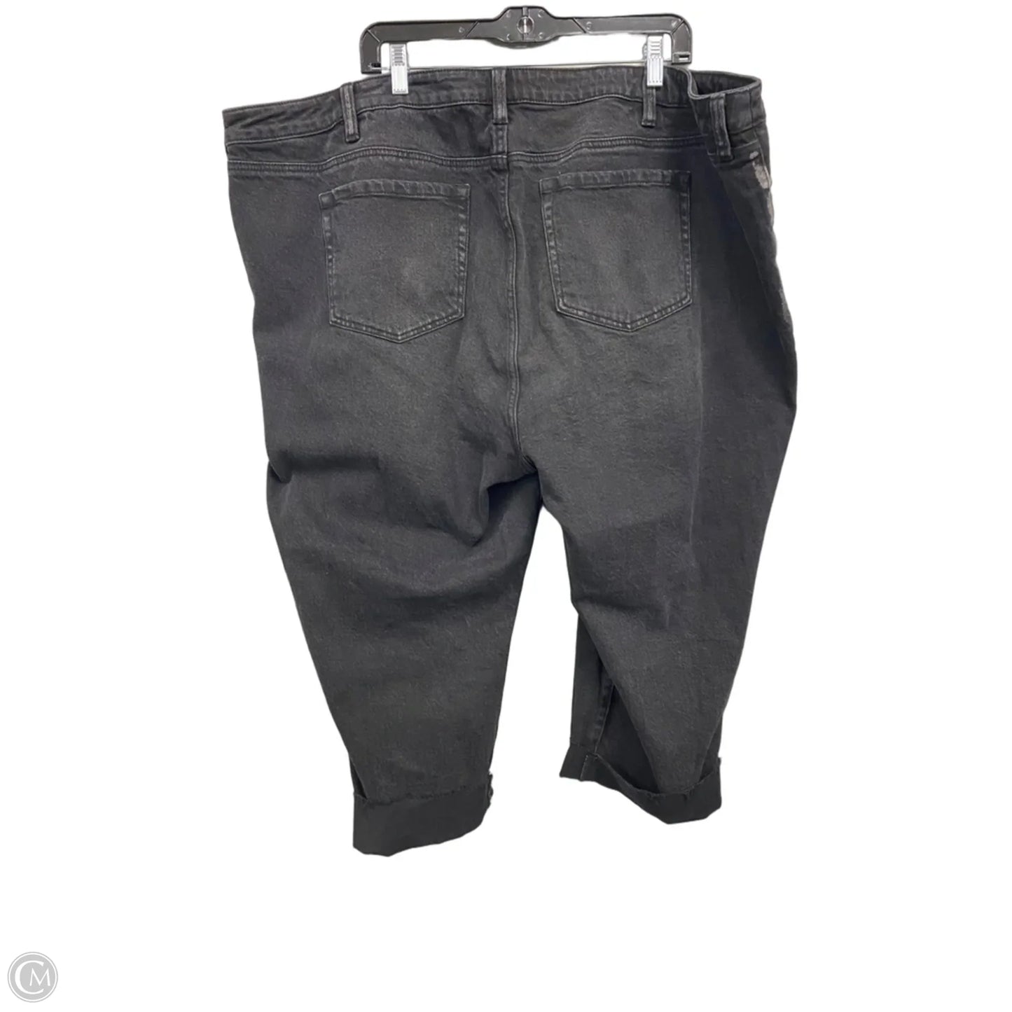 Jeans Straight By Torrid In Black Denim, Size: 4x