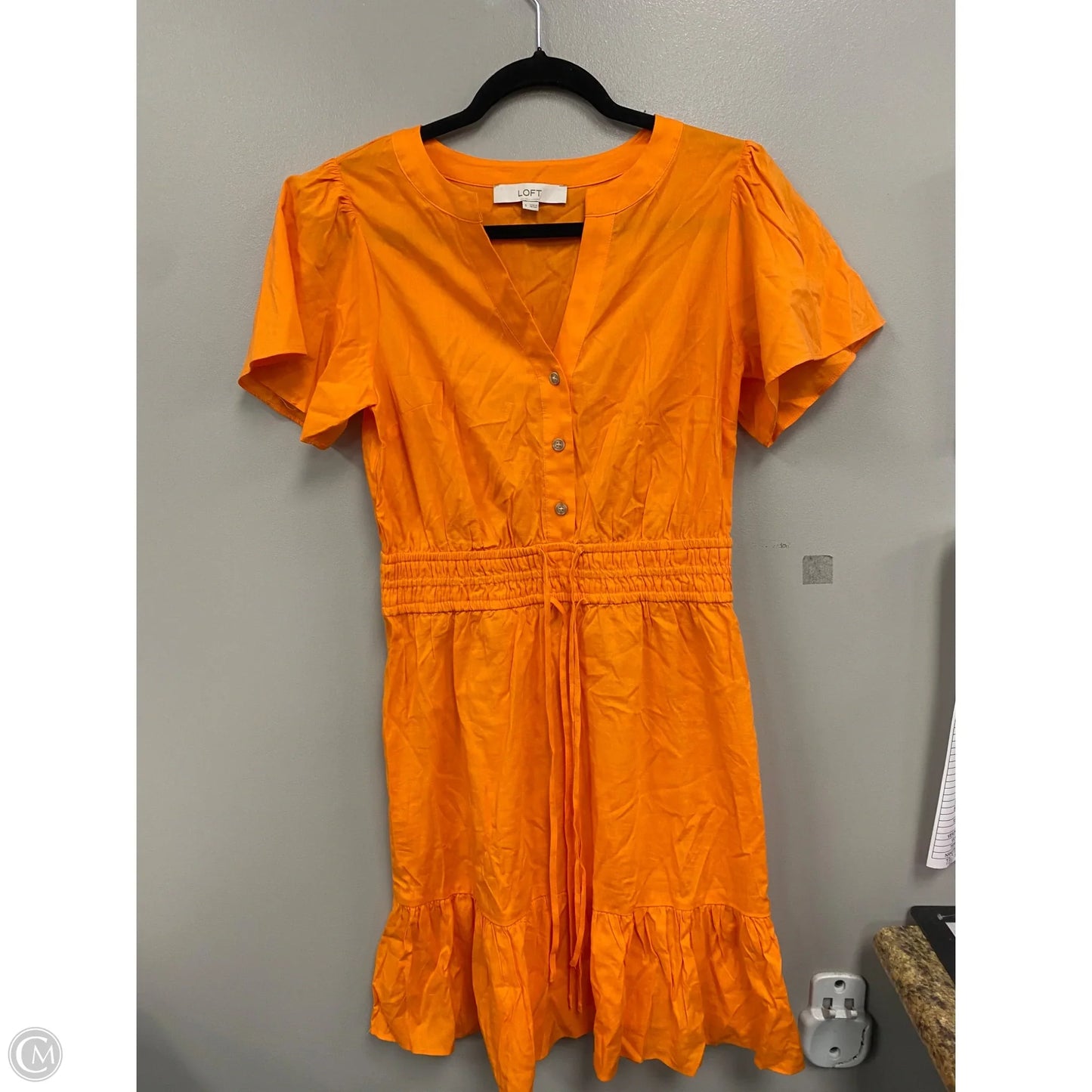 Dress Casual Short By Loft In Orange, Size: S