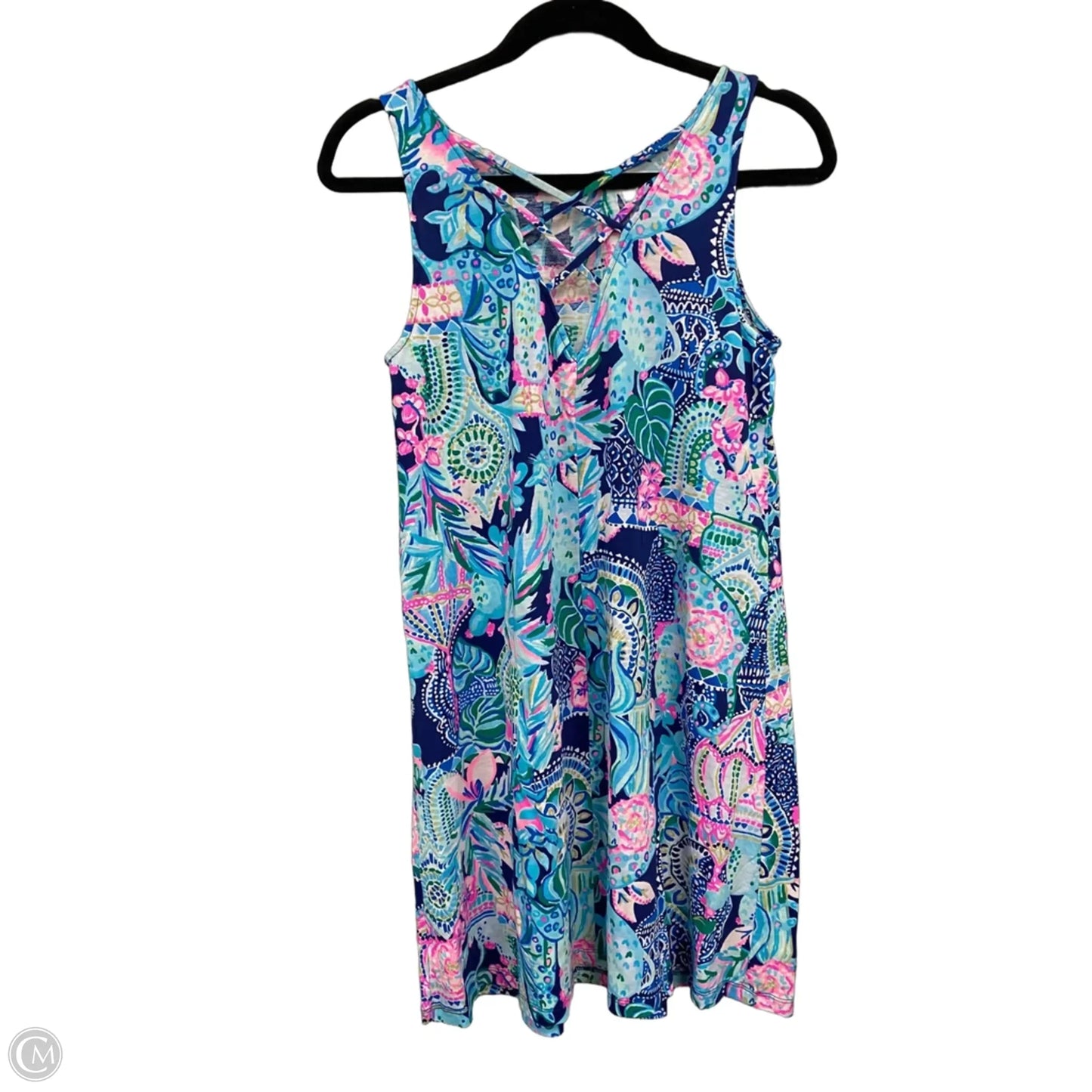 Dress Designer By Lilly Pulitzer In Blue & Pink, Size: S