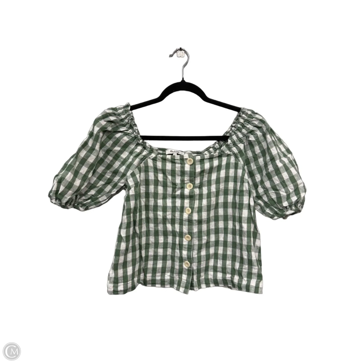 Shorts Set By Madewell In Green & White, Size: S