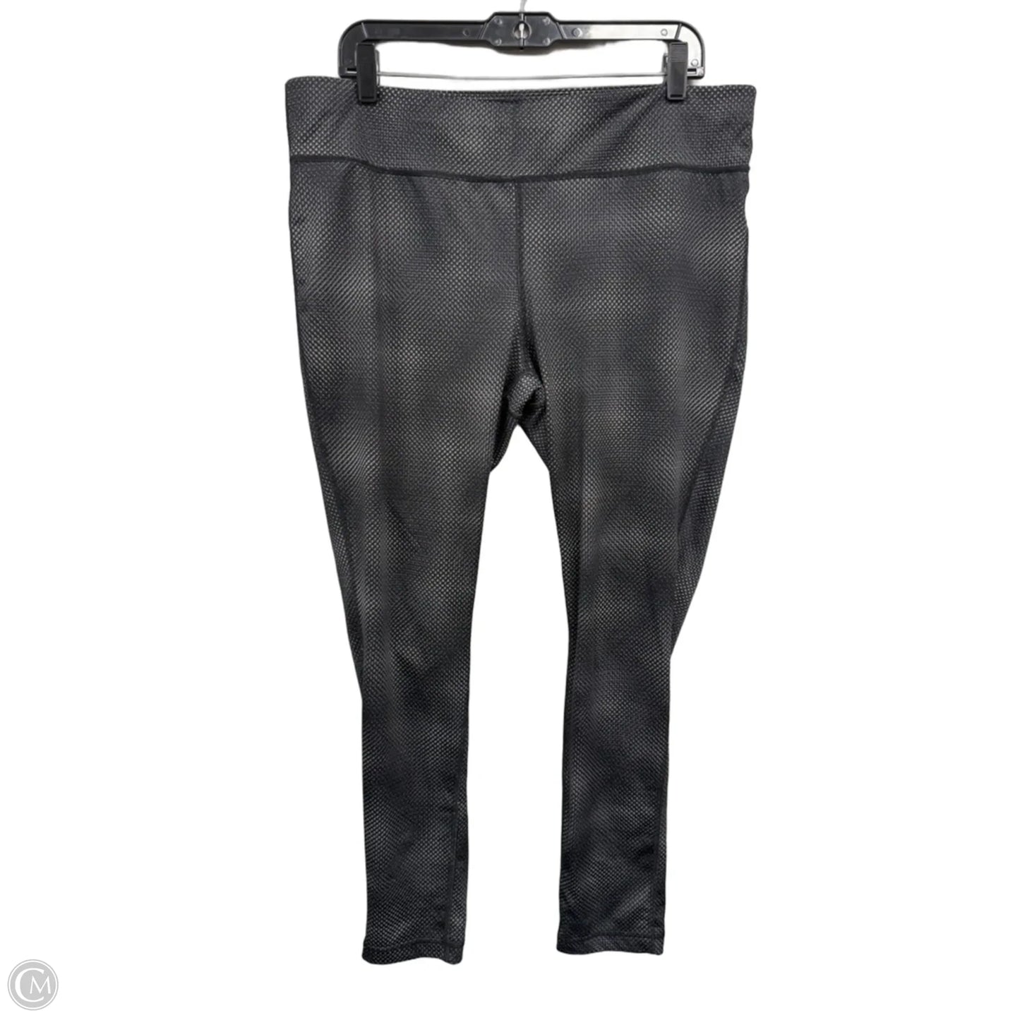 Athletic Leggings By Xersion In Black & Grey, Size: Xl