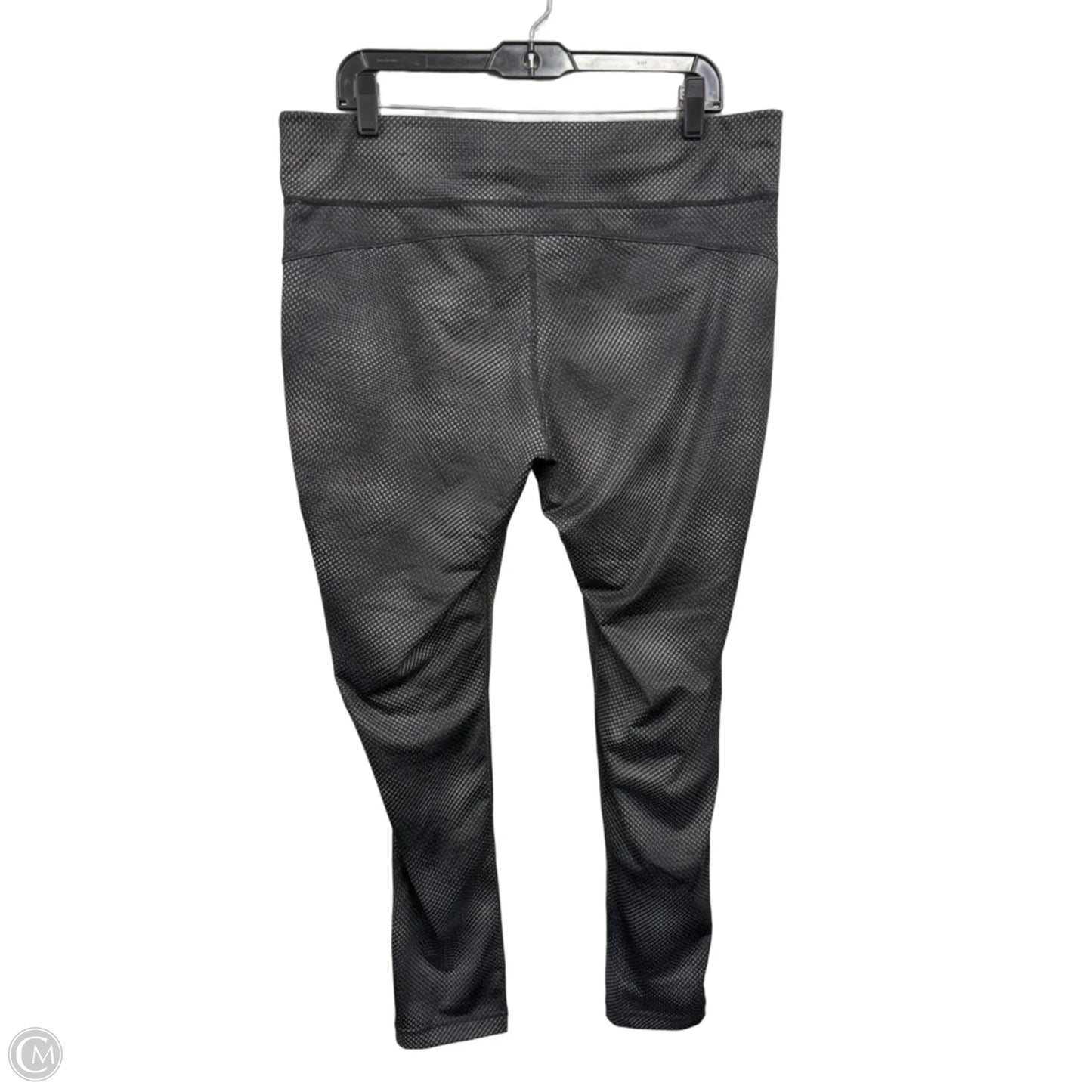 Athletic Leggings By Xersion In Black & Grey, Size: Xl