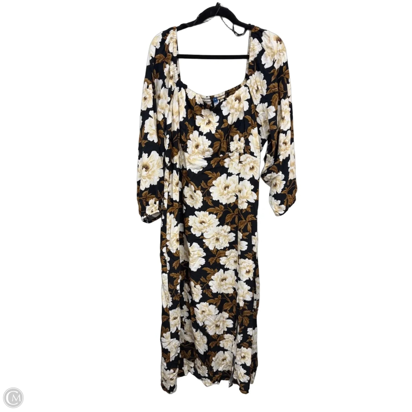 Dress Casual Maxi By Old Navy In Black & Brown, Size: Xxl