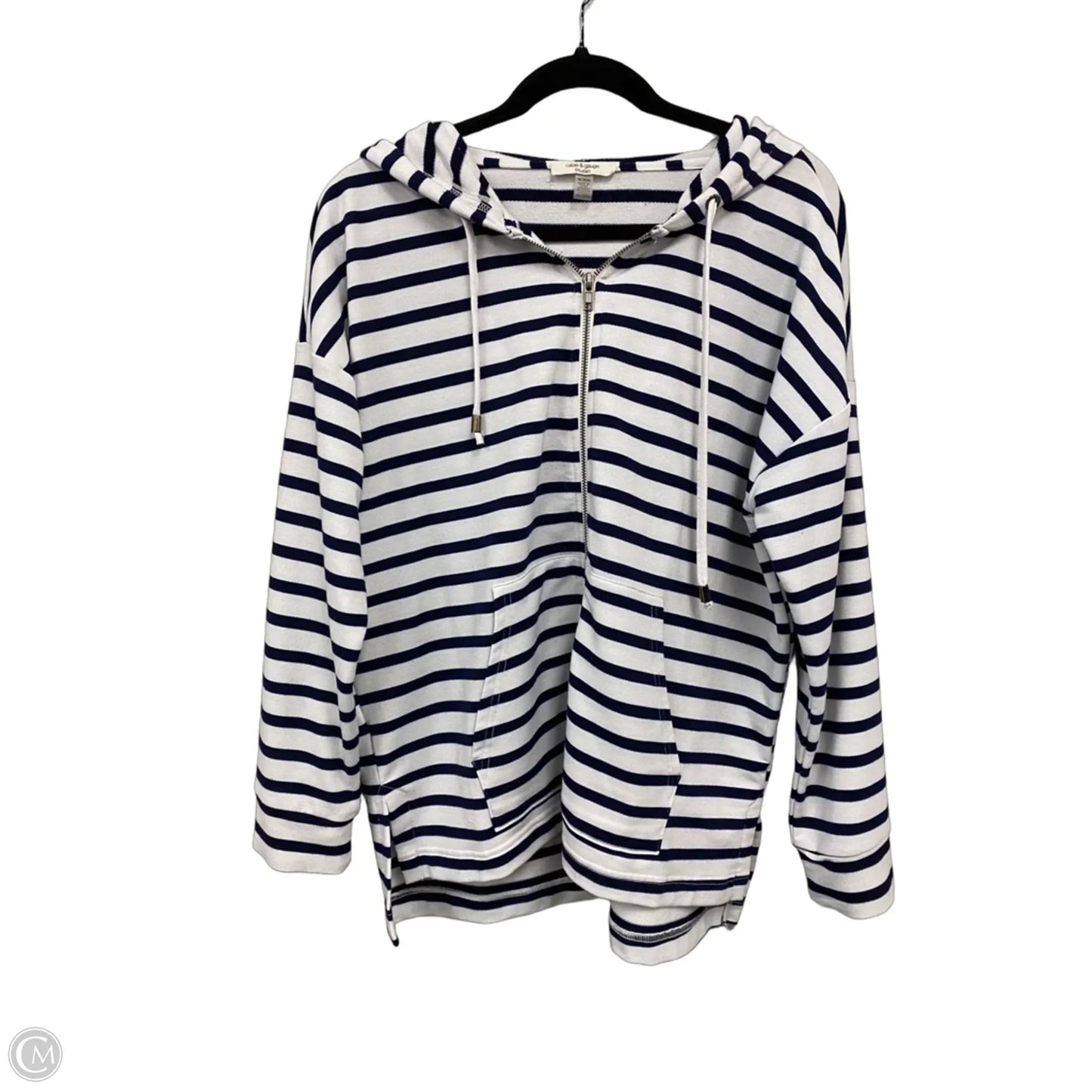 Jacket Other By Cable And Gauge In Blue & White, Size: M