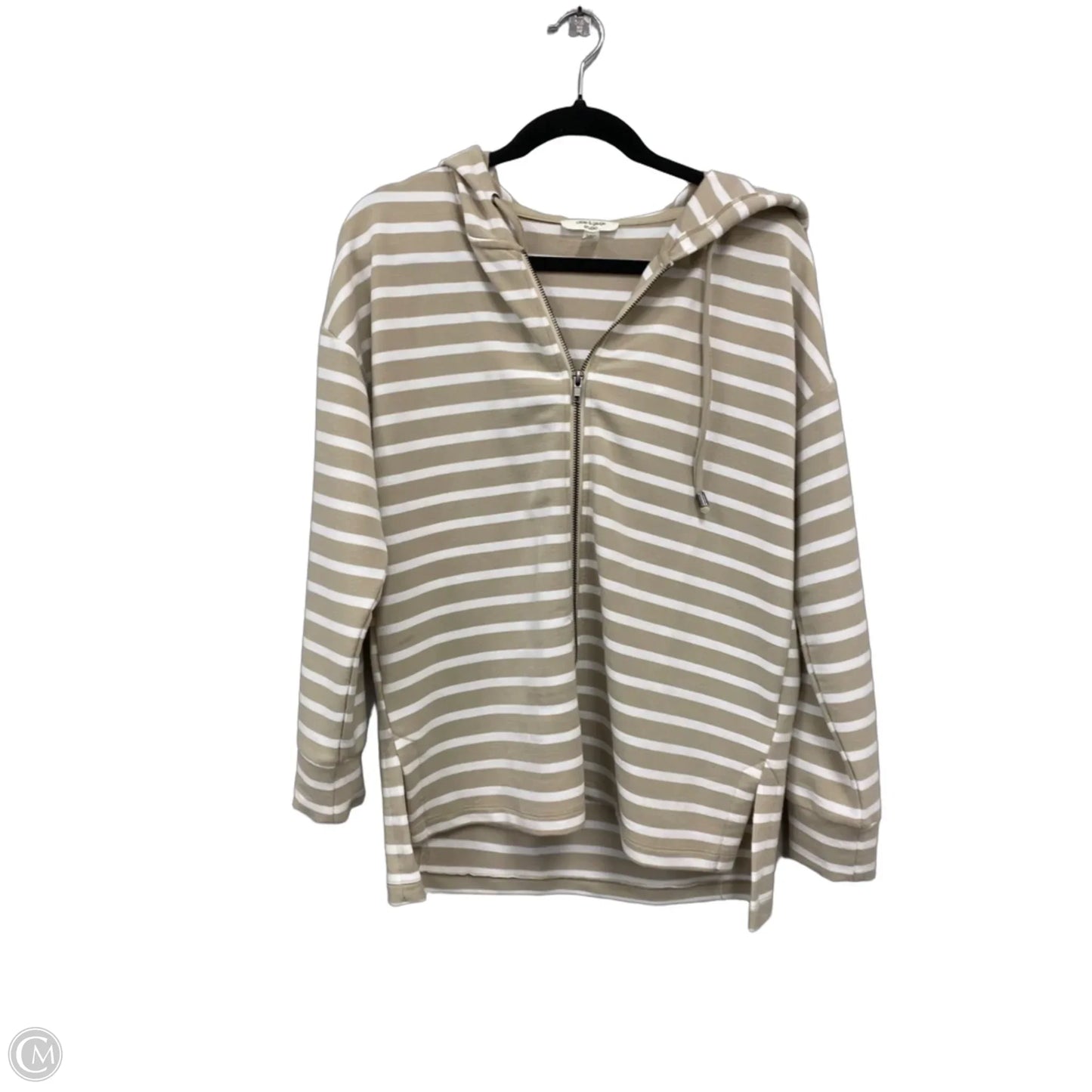Jacket Other By Cable And Gauge In Tan & White, Size: S