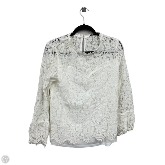 Blouse Long Sleeve By Jodifl In Cream, Size: M