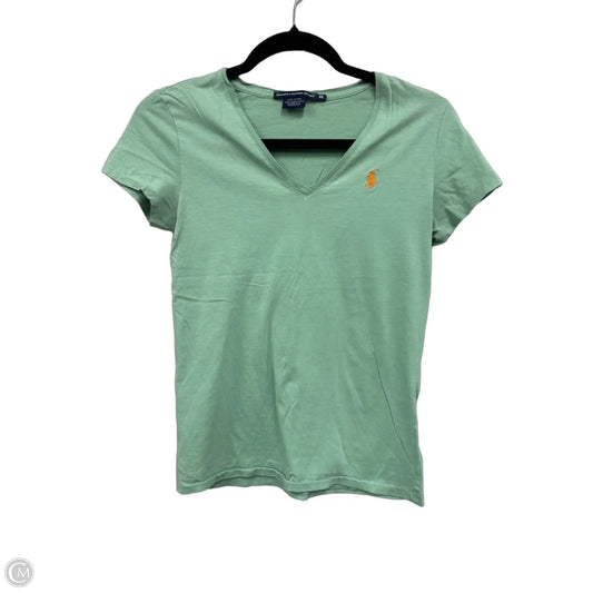 Top Short Sleeve By Ralph Lauren In Aqua, Size: Xs