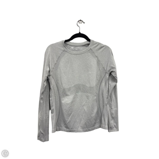 Athletic Top Long Sleeve Crewneck By Avia In Grey, Size: M