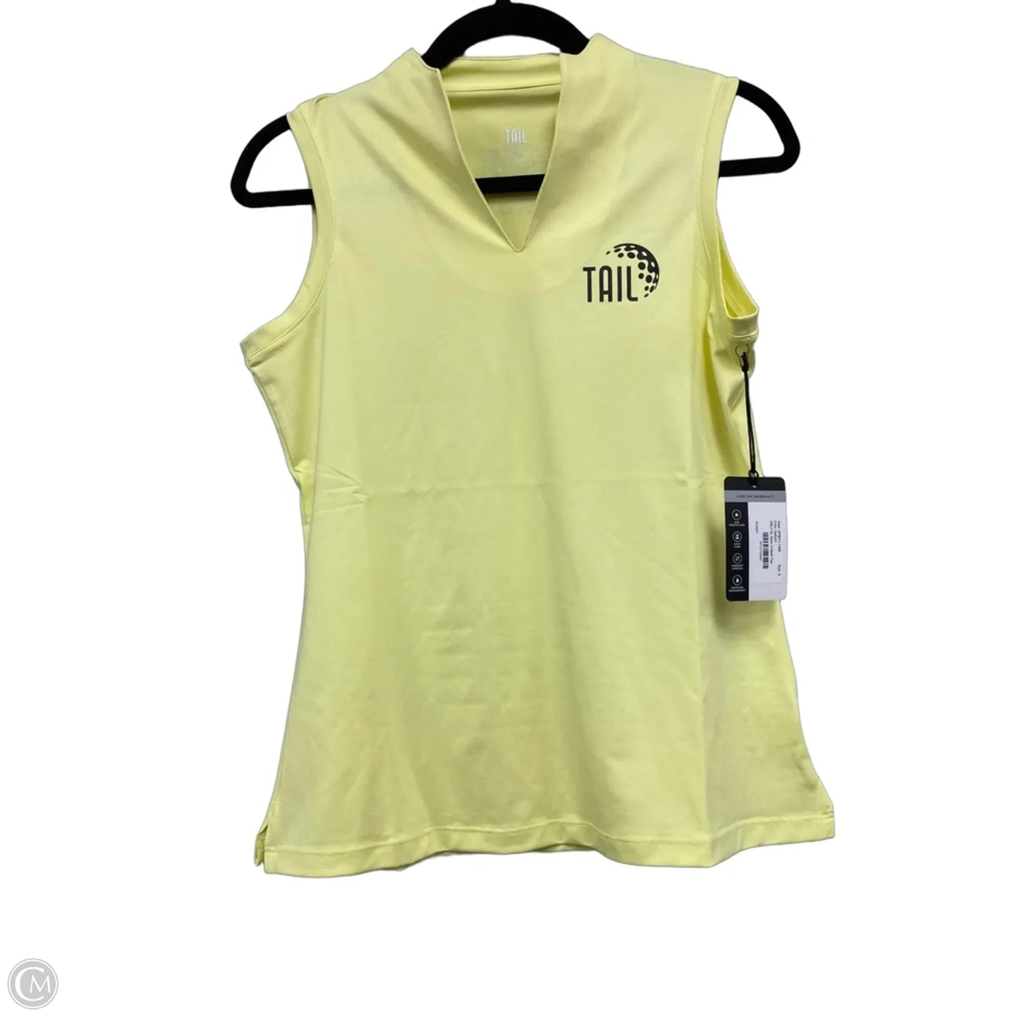 Athletic Tank Top By Tail In Yellow, Size: S