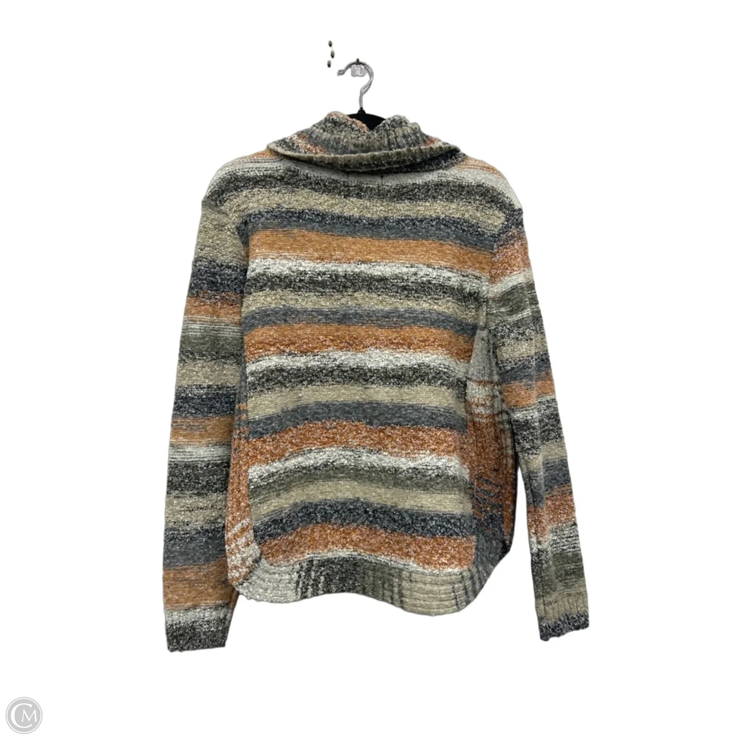 Sweater By Charlie B In Green & Orange, Size: M