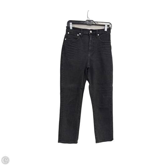 Jeans Straight By Madewell In Black Denim, Size: 2