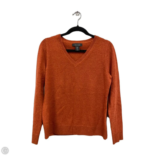 Sweater Cashmere By Tahari In Orange, Size: M
