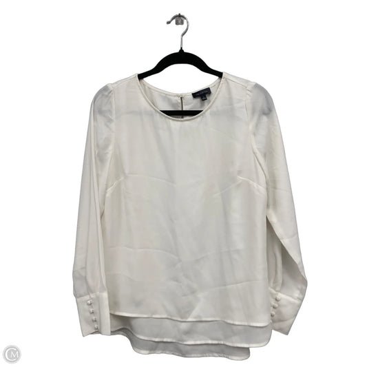 Blouse Long Sleeve By Limited In Ivory, Size: S