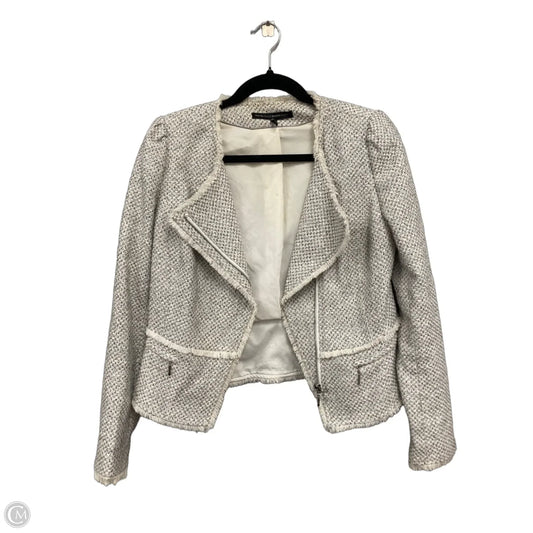 Blazer By White House Black Market In Grey & White, Size: 4
