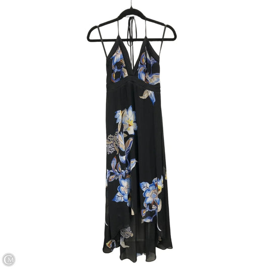 Dress Casual Maxi By White House Black Market In Black & Blue, Size: 4