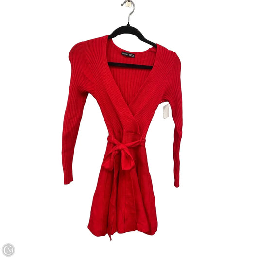 Dress Sweater By Shein In Red, Size: 4