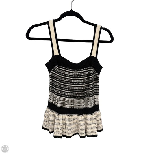Top Sleeveless By Express In Black & Cream, Size: M