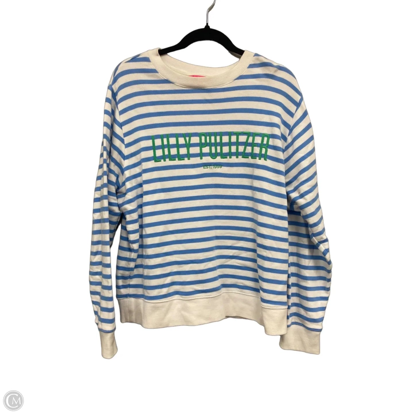Sweatshirt Designer By Lilly Pulitzer In Blue & Green, Size: S