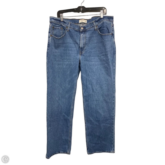 Jeans Straight By Abercrombie And Fitch In Blue Denim, Size: 16