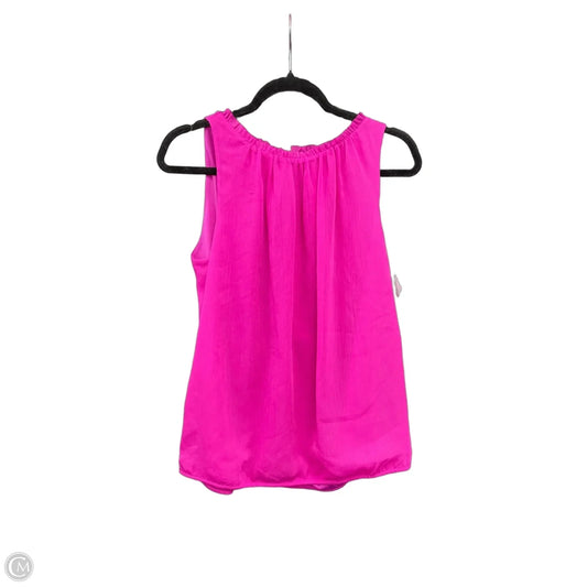 Blouse Sleeveless By Ann Taylor In Pink, Size: M