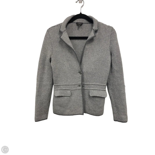 Blazer By Talbots In Grey & White, Size: Xs