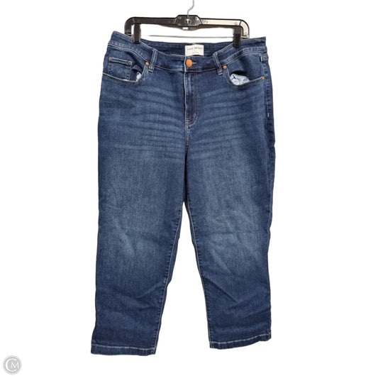Jeans Straight By Lane Bryant In Blue Denim, Size: 14