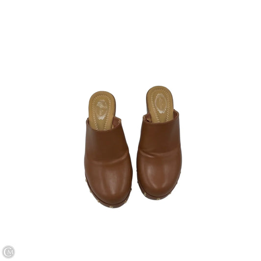 Shoes Heels Block By Atalina In Bronze, Size: 7