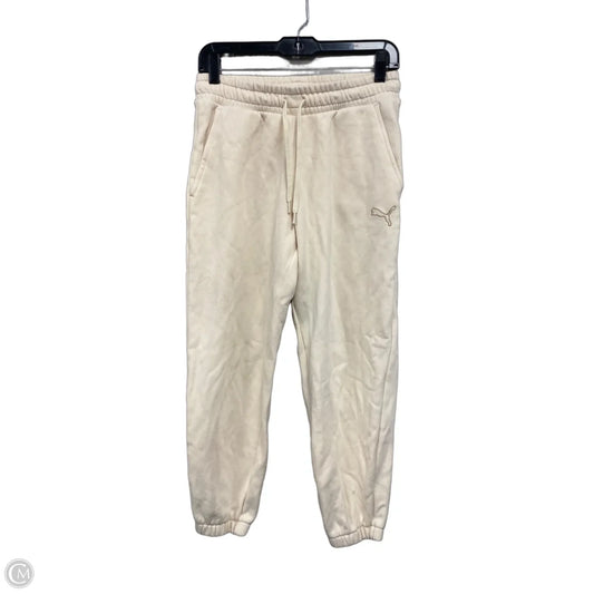Athletic Pants By Puma In Cream, Size: S