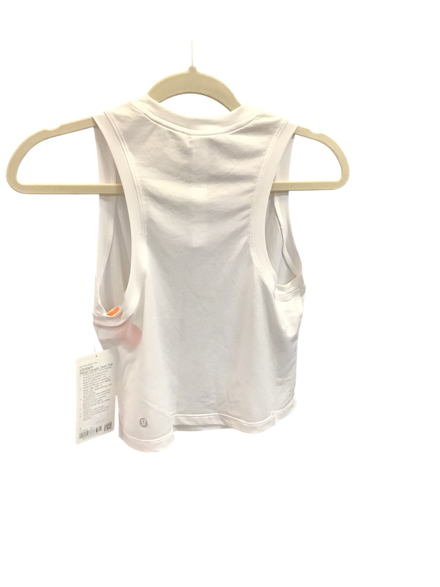 Athletic Tank Top By Lululemon In White, Size: 2