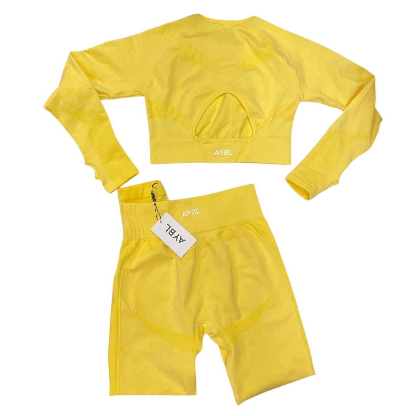 Athletic Pants 2pc By Clothes Mentor In Yellow, Size: M