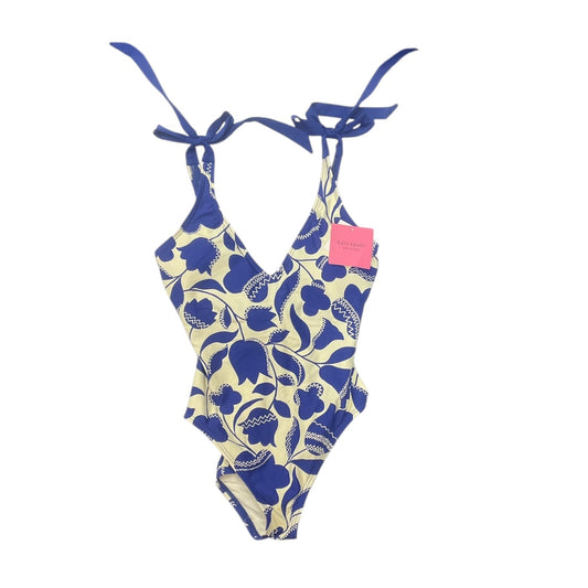 Swimsuit Designer By Kate Spade In Blue & White, Size: S