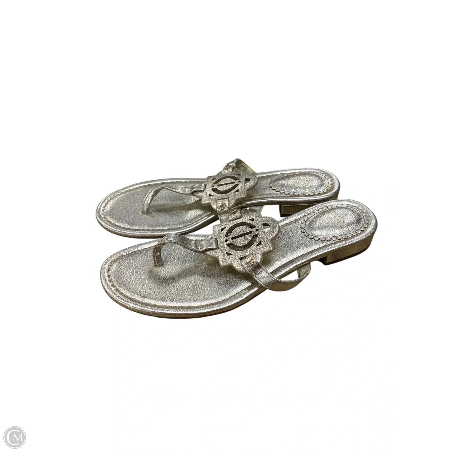 Sandals Flats By Crown And Ivy In Gold, Size: 8