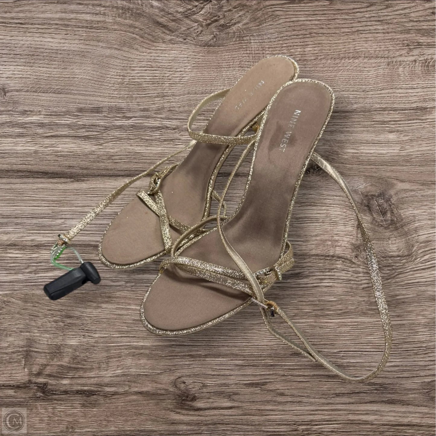 Sandals Heels Stiletto By Nine West In Rose Gold, Size: 9